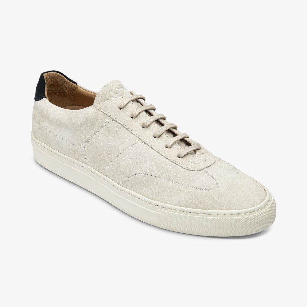 Loake Owens suede stone sneakers