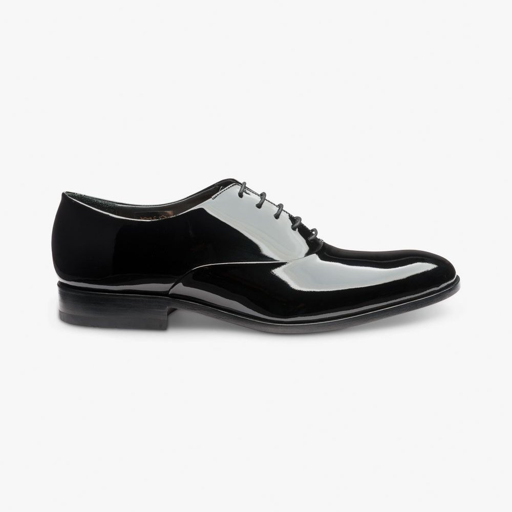 Loake Patent leather black tuxedo oxford shoes
