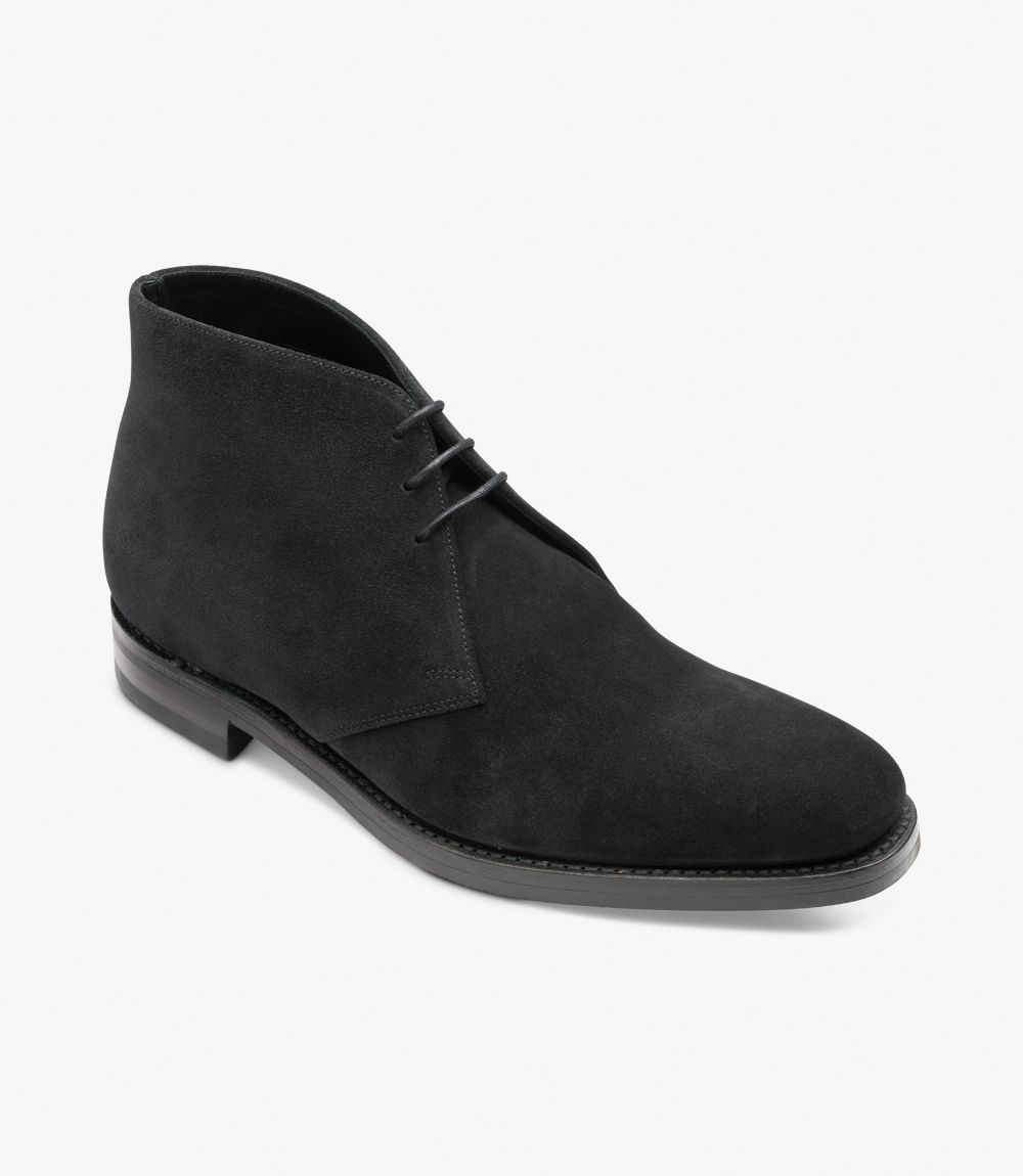 Loake Pimlico suede black chukka boots