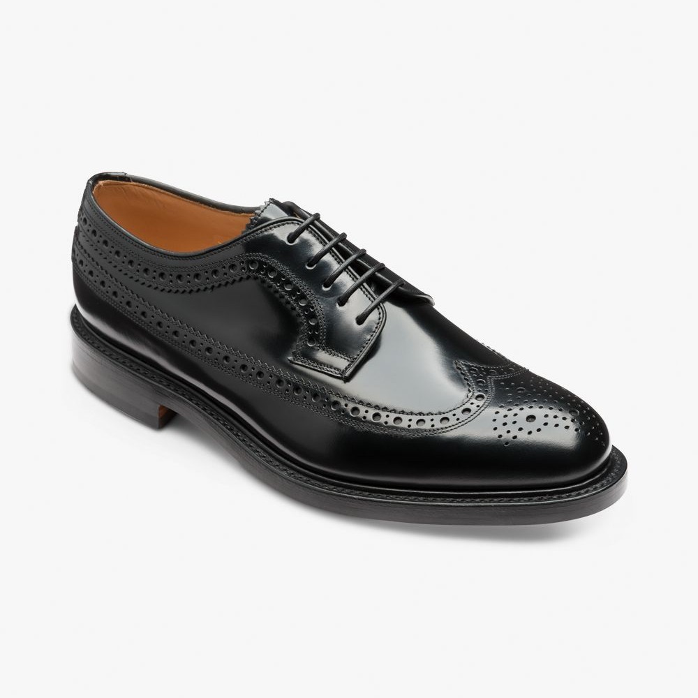Loake Royal black brogue blucher shoes