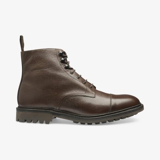 Sedbergh dark brown toe cap boots