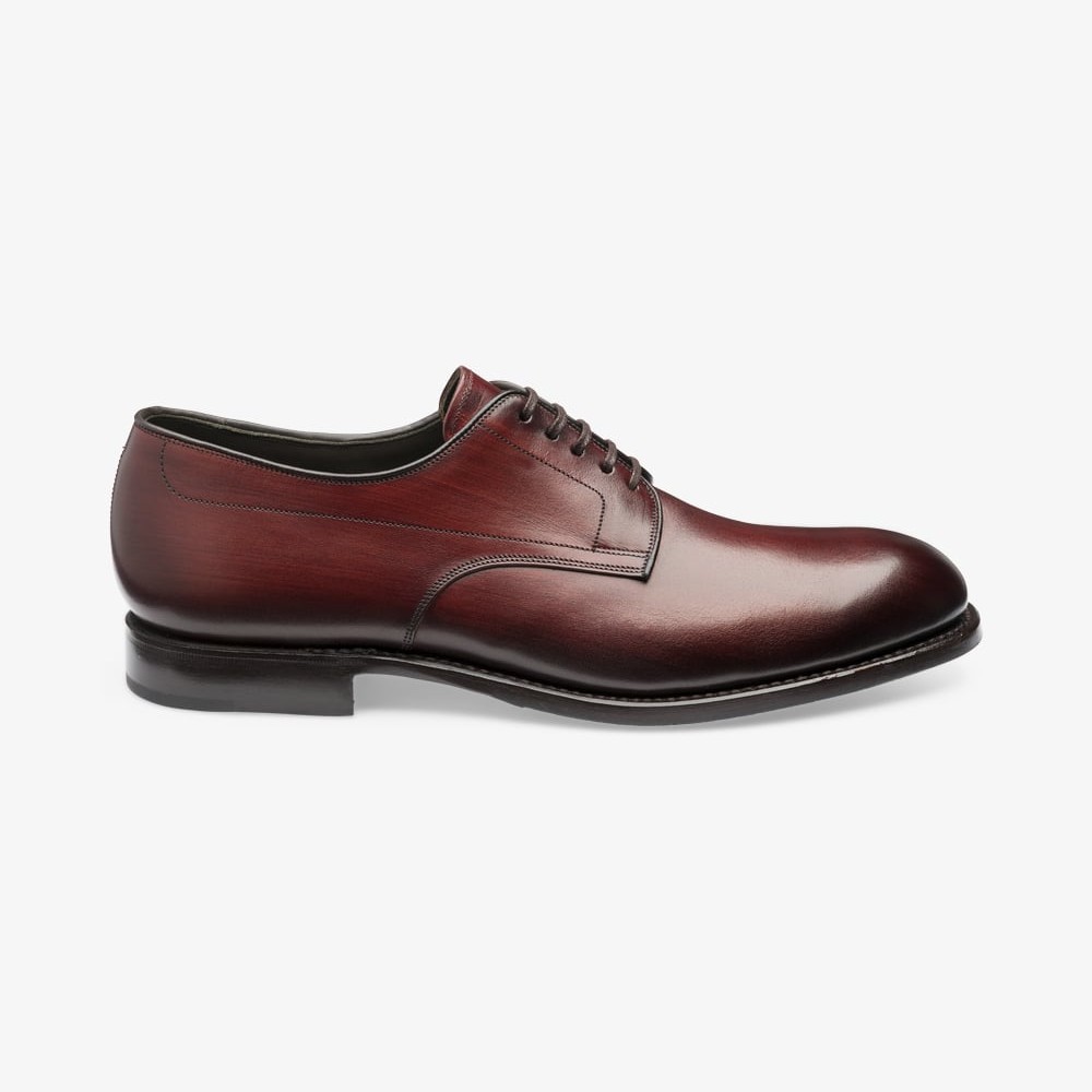 Loake Stubbs burgundy derby shoes