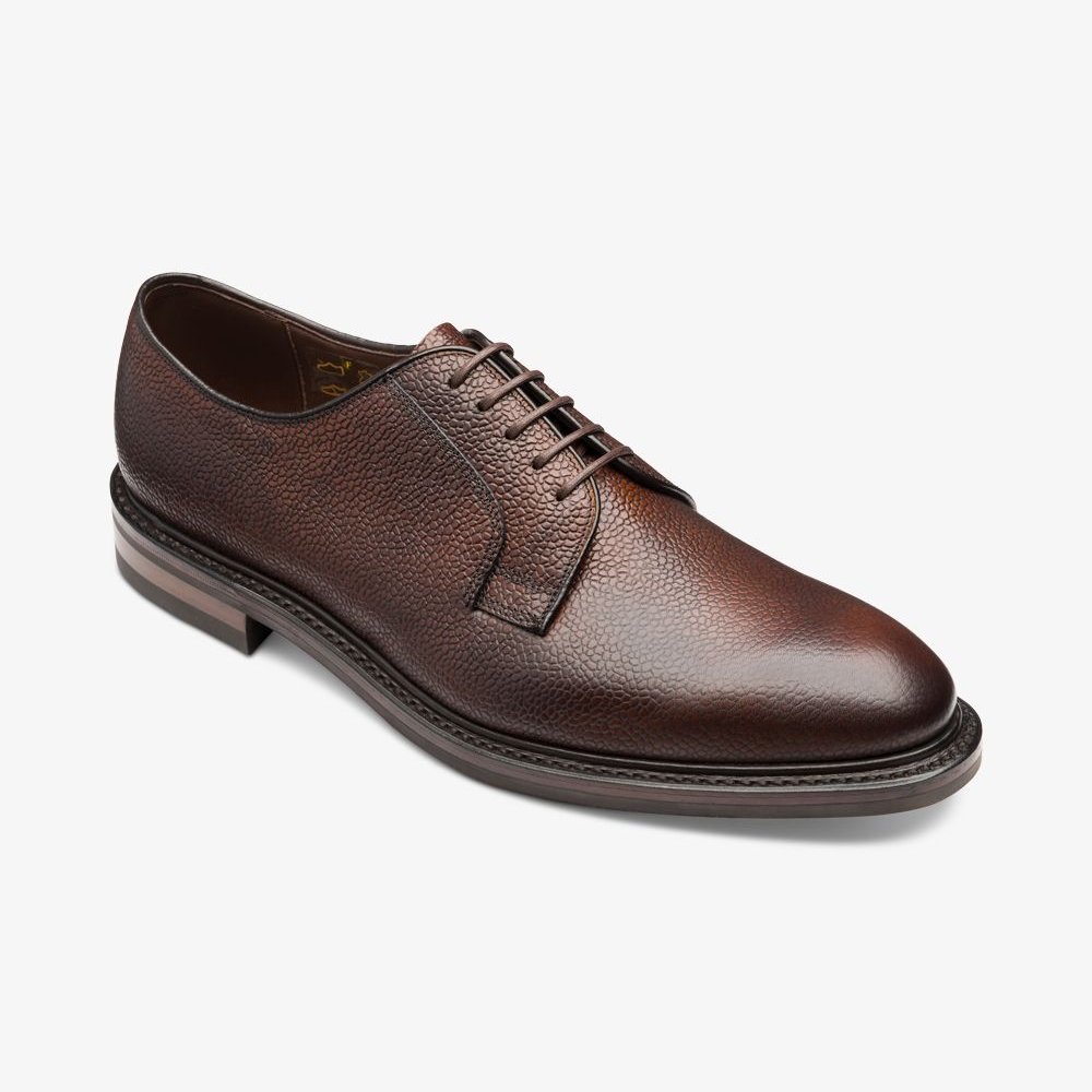 Loake Troon rosewood blucher shoes
