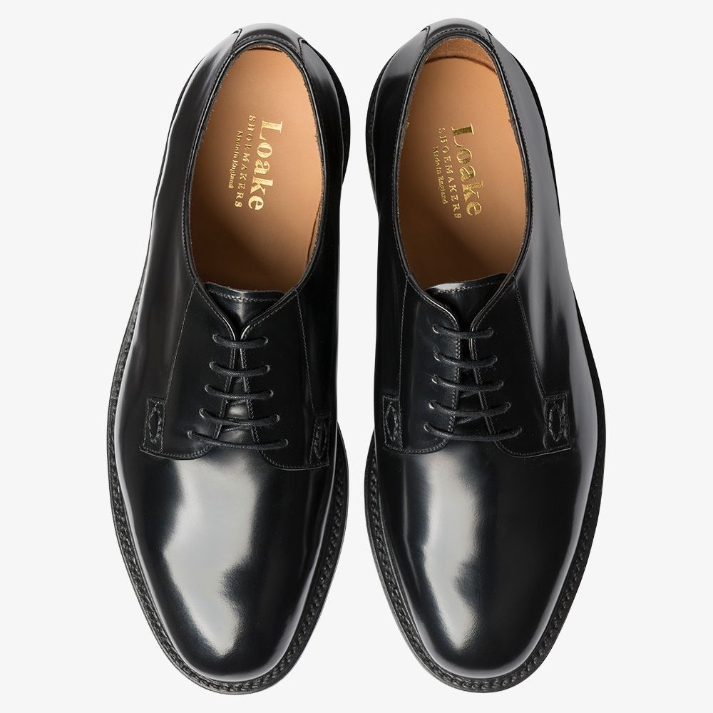 Loake Waverley black blucher shoes