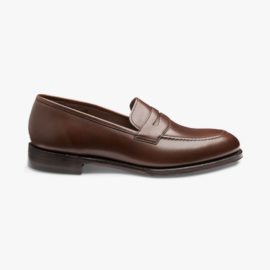 Loake Whitehall dark brown penny loafers