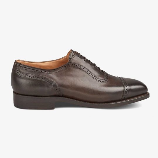 Tricker's Belgrave espresso burnished brogue oxford shoes
