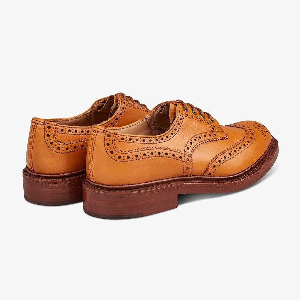 Tricker's Bourton acorn antique brogue derby shoes