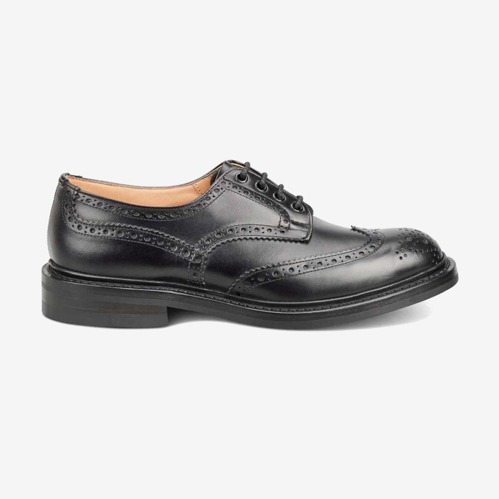 Tricker's Bourton black brogue derby shoes