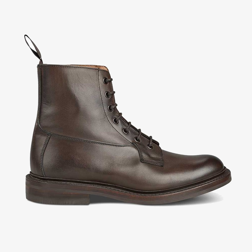 Tricker's Burford espresso burnished lace-up boots