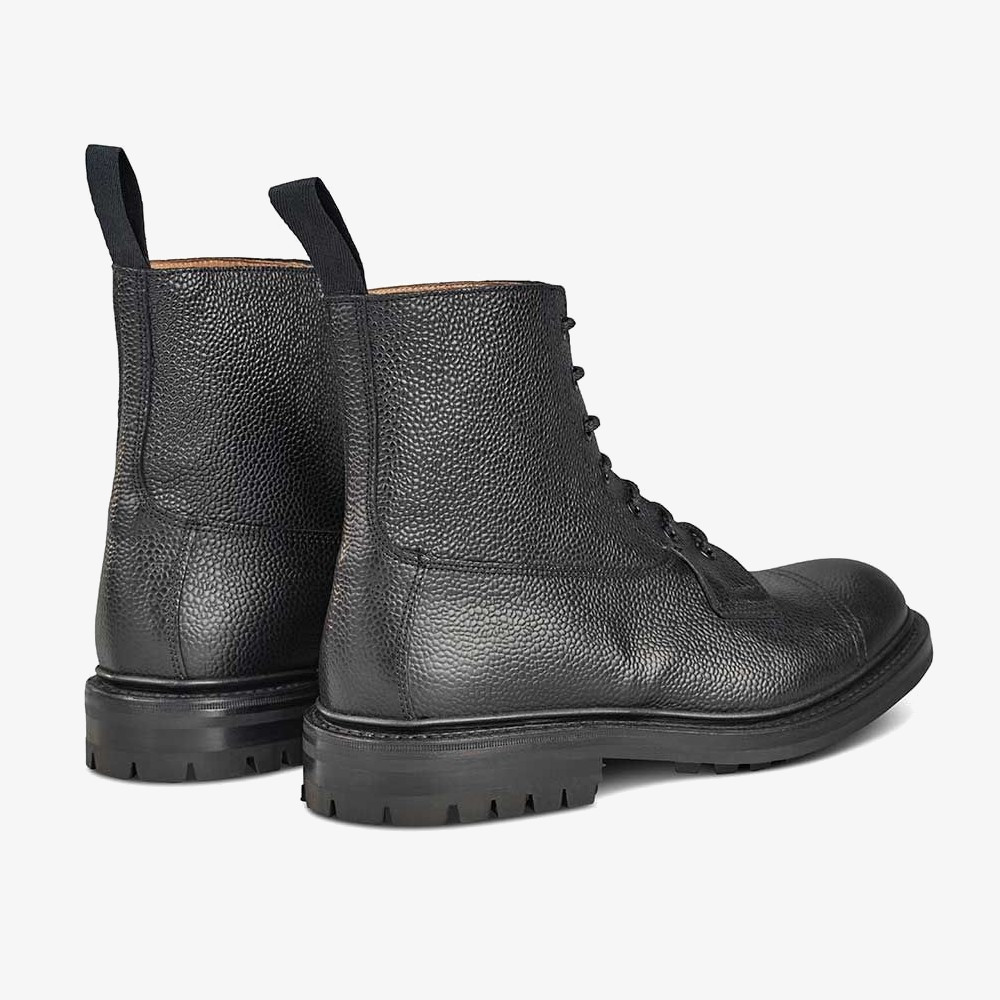 Tricker's Grassmere black lace up toe cap boots