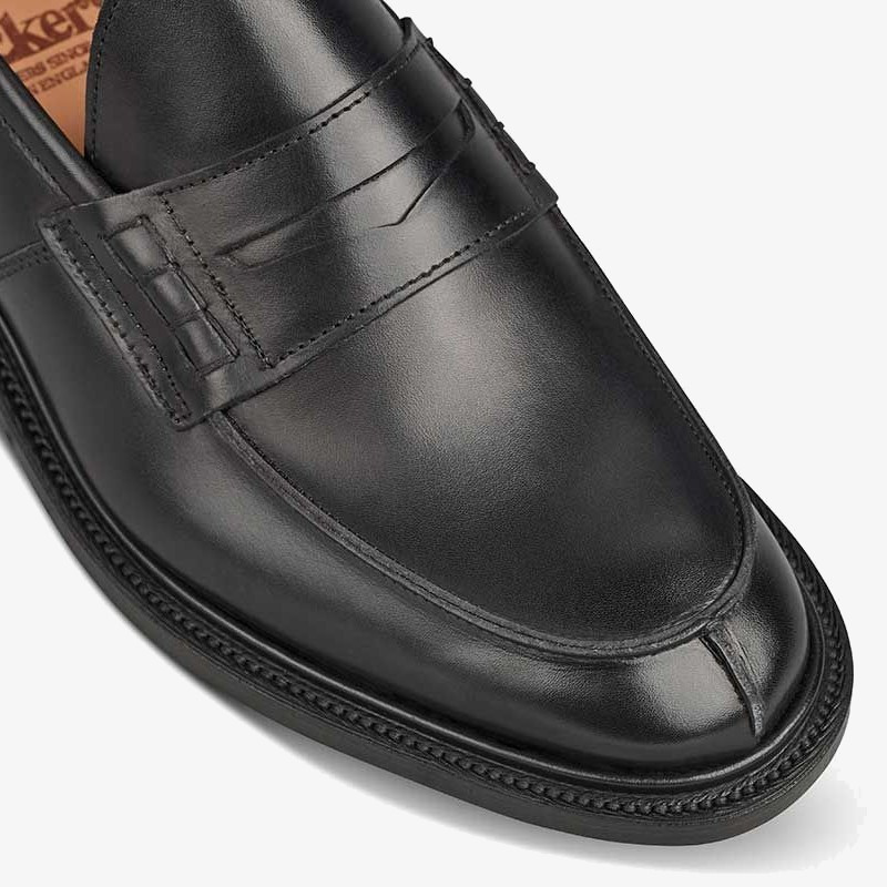 Tricker's James black penny loafers