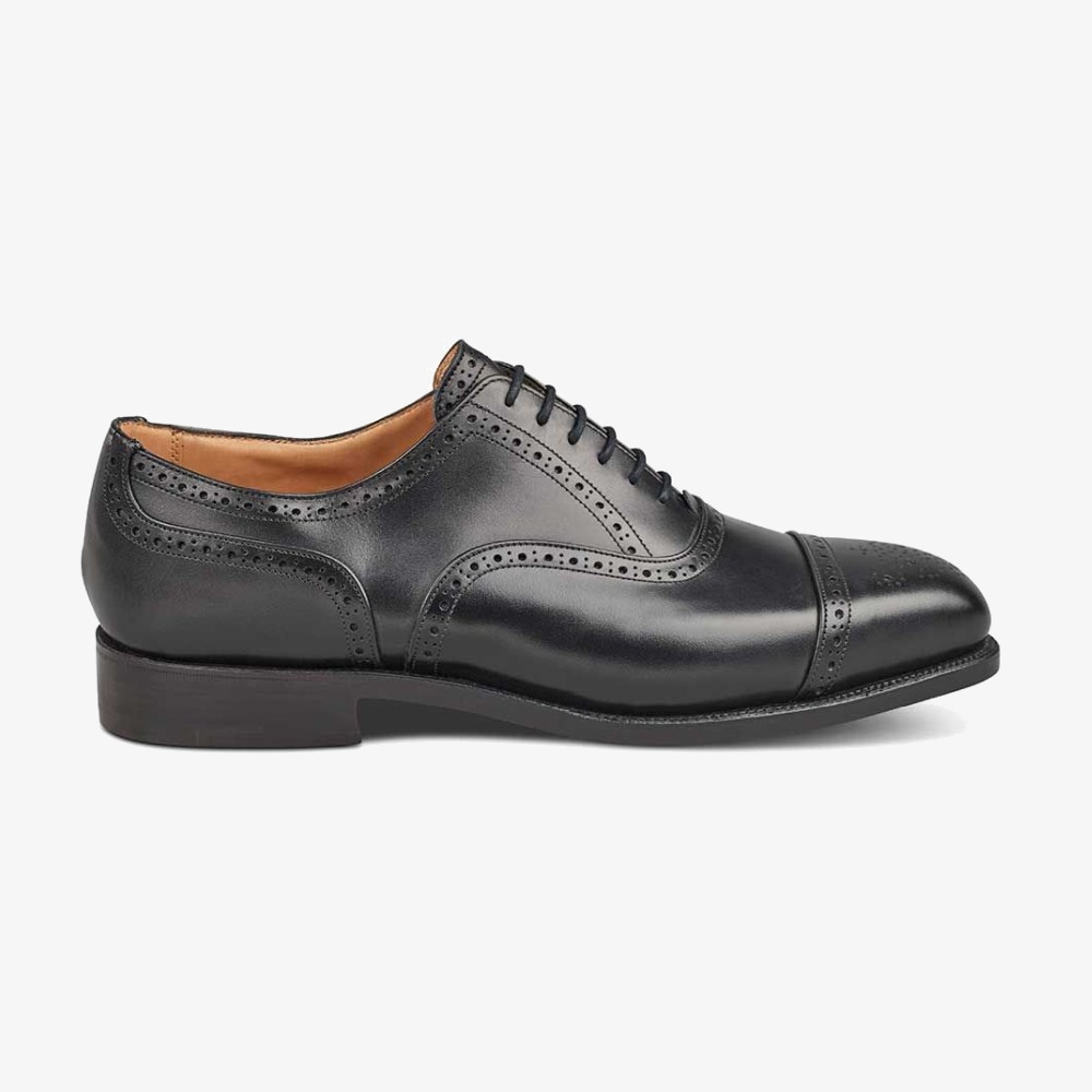 Tricker's Kensington black brogue oxford shoes