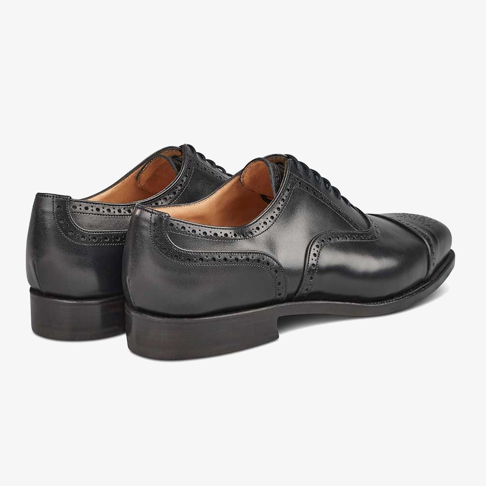 Tricker's Kensington black brogue oxford shoes