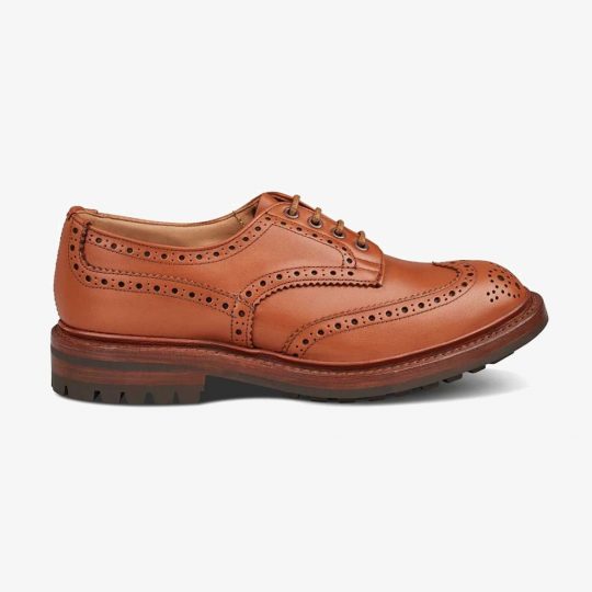 Tricker's Keswick c shade tan brogue derby shoes