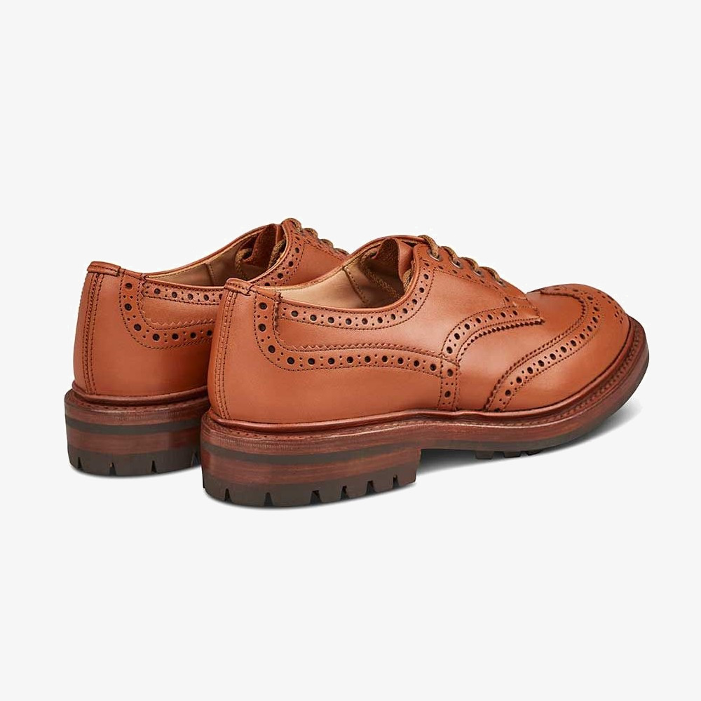 Tricker's Keswick c shade tan brogue derby shoes