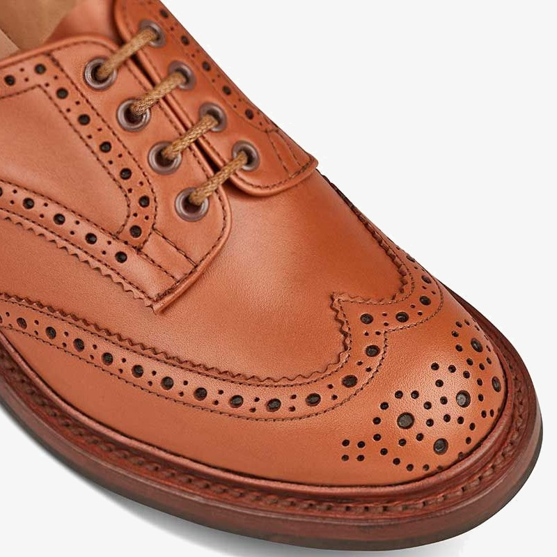 Tricker's Keswick c shade tan brogue derby shoes