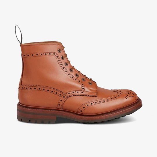 Tricker's Malton c shade tan lace up brogue boots