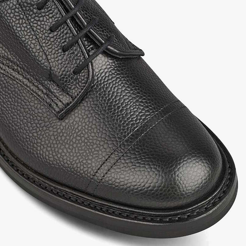 Tricker's Matlock black toe cap derby shoes