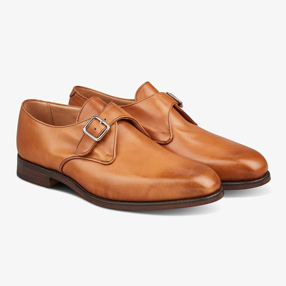Tricker's Mayfair 1001 burnished monk strap shoes