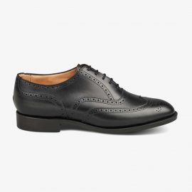 Tricker's Norfolk black brogue oxford shoes