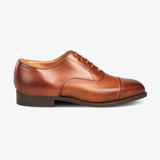 Tricker's Regent beechnut burnished toe cap oxford shoes