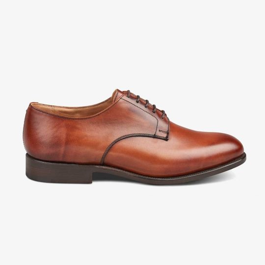 Tricker's Wiltshire chestnut burnished derby shoes
