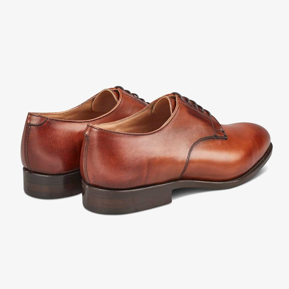 Tricker's Wiltshire chestnut burnished derby shoes