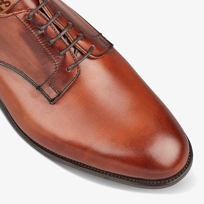 Tricker's Wiltshire chestnut burnished derby shoes