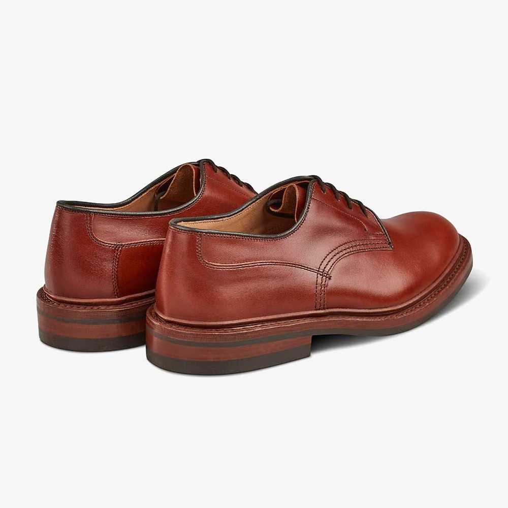 Tricker's Woodstock marron antique derby shoes