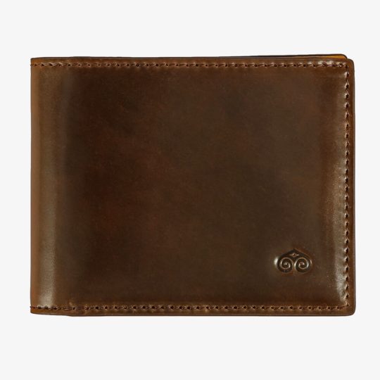 Cordovan slim wallet for men