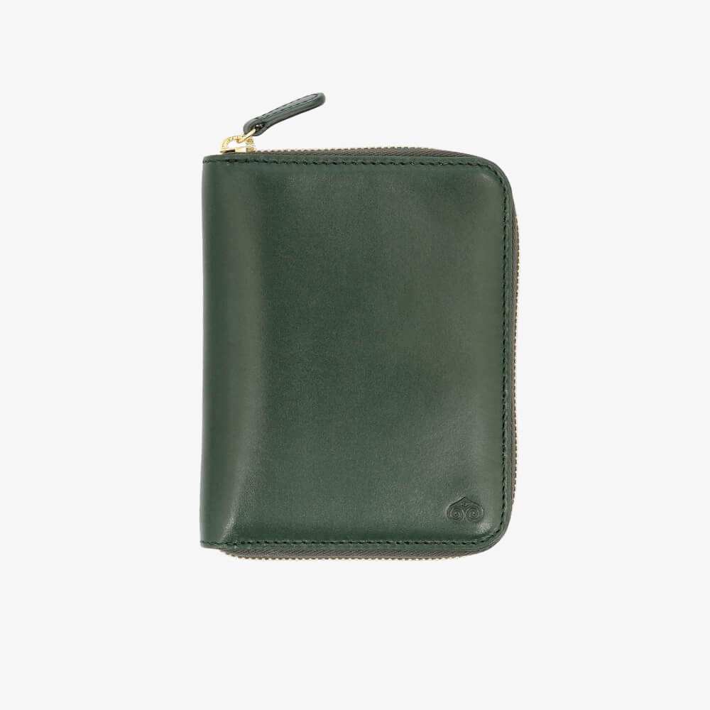 wallet for women medium sized women's wallet in green vitello